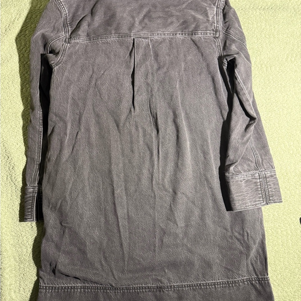 Madewell NWT Popover Mini Dress: Airy Denim Edition Faded Black Medium - Picture 7 of 7
